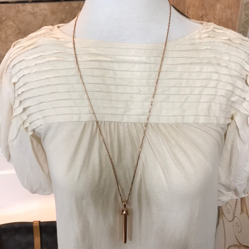 Stella & Dot rose gold necklace